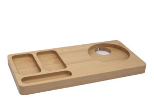 Drewniana taca powitalna 420x200x30mm