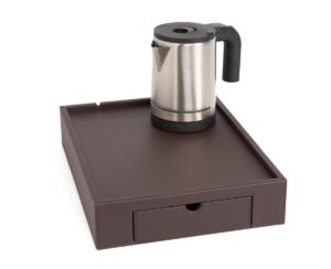 Zestaw powitalny Stromboli z czajnikiem stalowym 0,8l (1200W) brąz