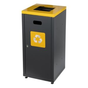 Kosz do segregacji z drzwiczkami - 90L