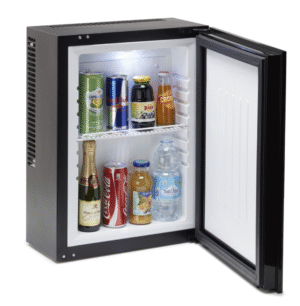 Minibar podwieszany z przeszklonymi drzwiami TW12G 522x402x225 mm 10LT