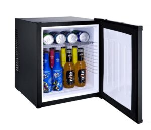 Minibar wolnostojący z możliwością zabudowy 28L czarny z zamknięciem