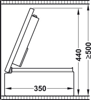 Sejf otwierany od góry 127x400x350mm - obrazek 2